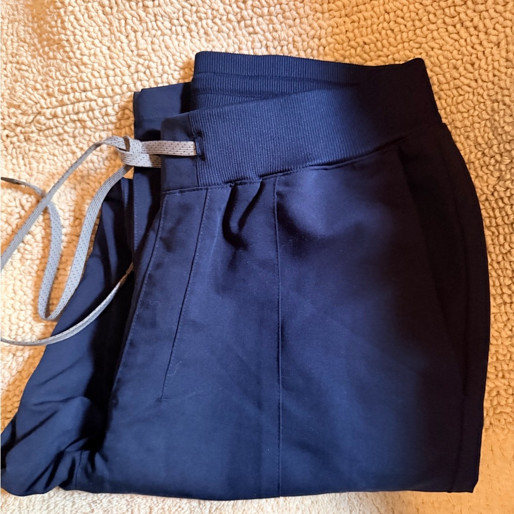 Fabletics Navy Blue High-Waist Active Straight Pants